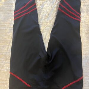 Black and red leggings size 8